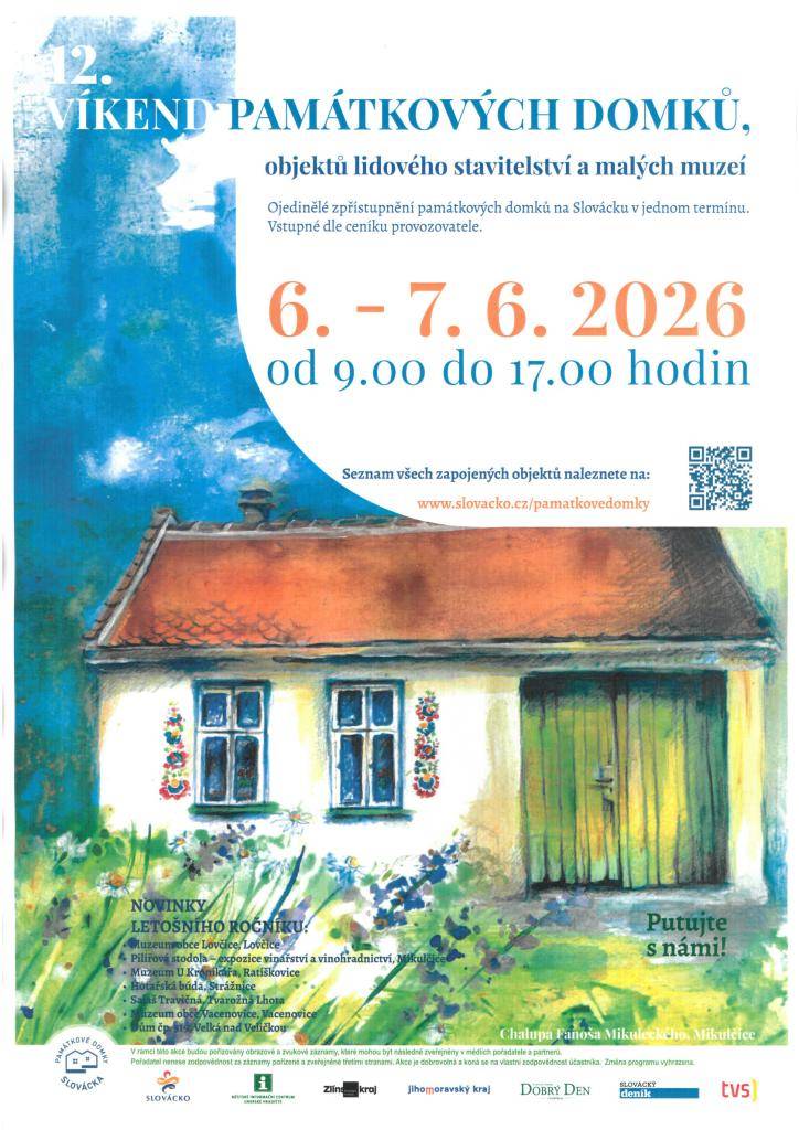 VÍKEND PAMÁTKOVÝCH DOMKŮ - 06.-07.06.2026