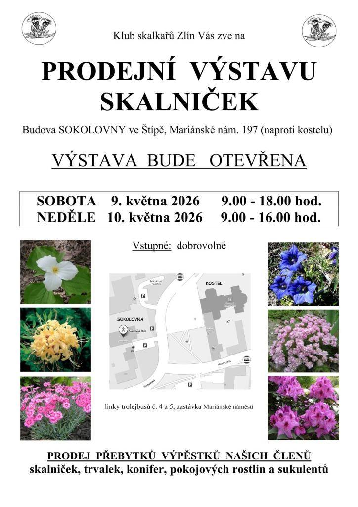 Klub skalkařů Zlín Vás zve: