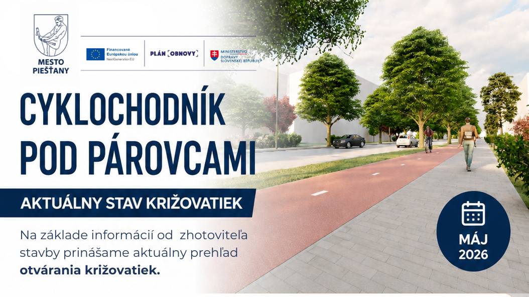 Na základe informácií od zhotoviteľa stavby prinášame aktuálny prehľad otvorených križovatiek aj úsekov, kde naďalej prebiehajú práce v rámci výstavby Cyklochodníka Pod Párovcami.
