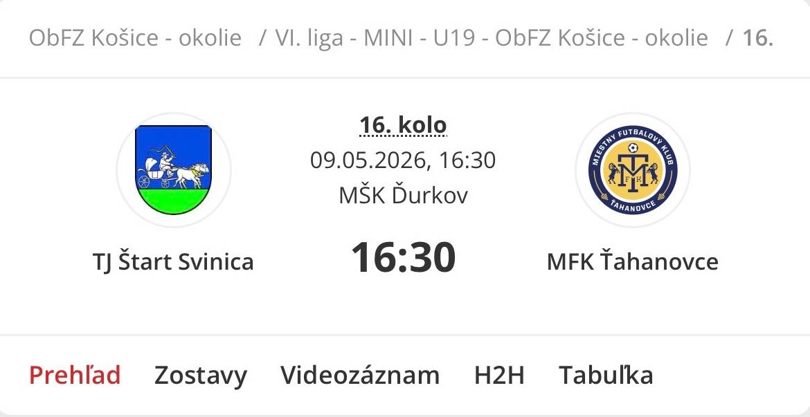 Pozvánka na futbalový zápas