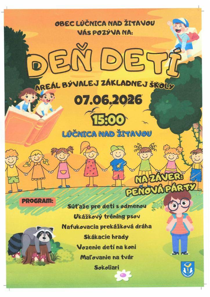 Pozvánka na Deň detí 07.06.2026