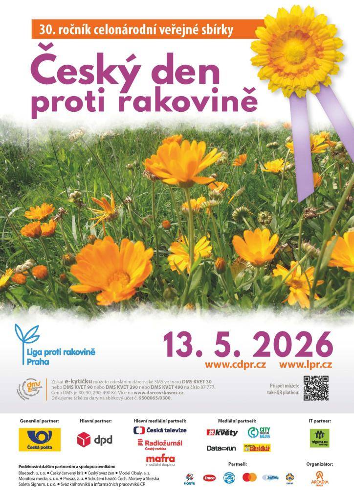 Letos proběhne už 30. ročník celonárodní sbírky, která upozorňuje na význam prevence nádorových onemocnění.