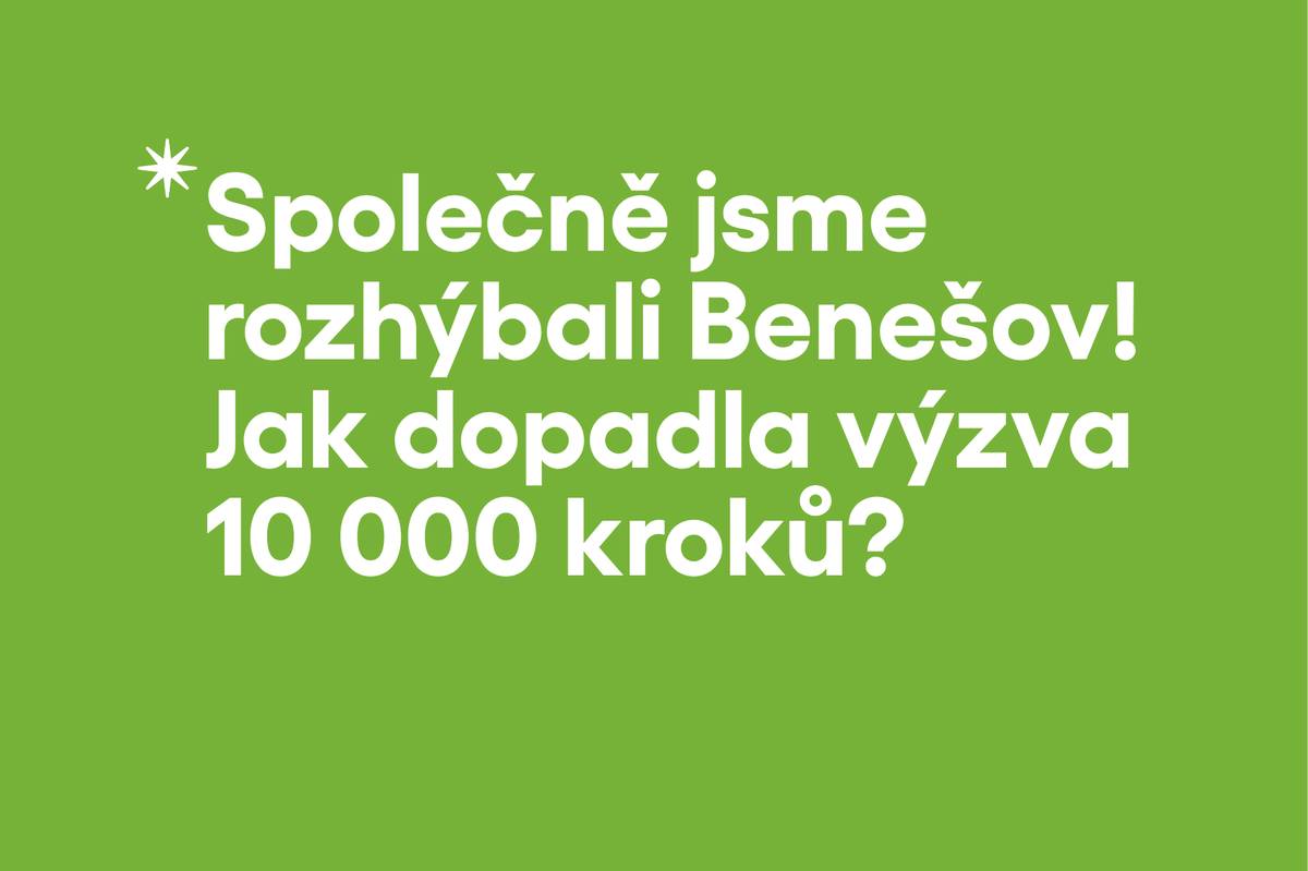 Cílem výzvy nebylo ujít každý den přesně 10 000 kroků, ale motivovat lidi k pravidelnému pohybu a zdravějšímu životnímu stylu. Do dubnové výzvy 10 000 kroků se letos pod hlavičkou města Benešov zapojilo celkem 307 jednotlivců a 21 týmů. Benešov se mezi 50 zapojenými městy umístil na 30. místě.