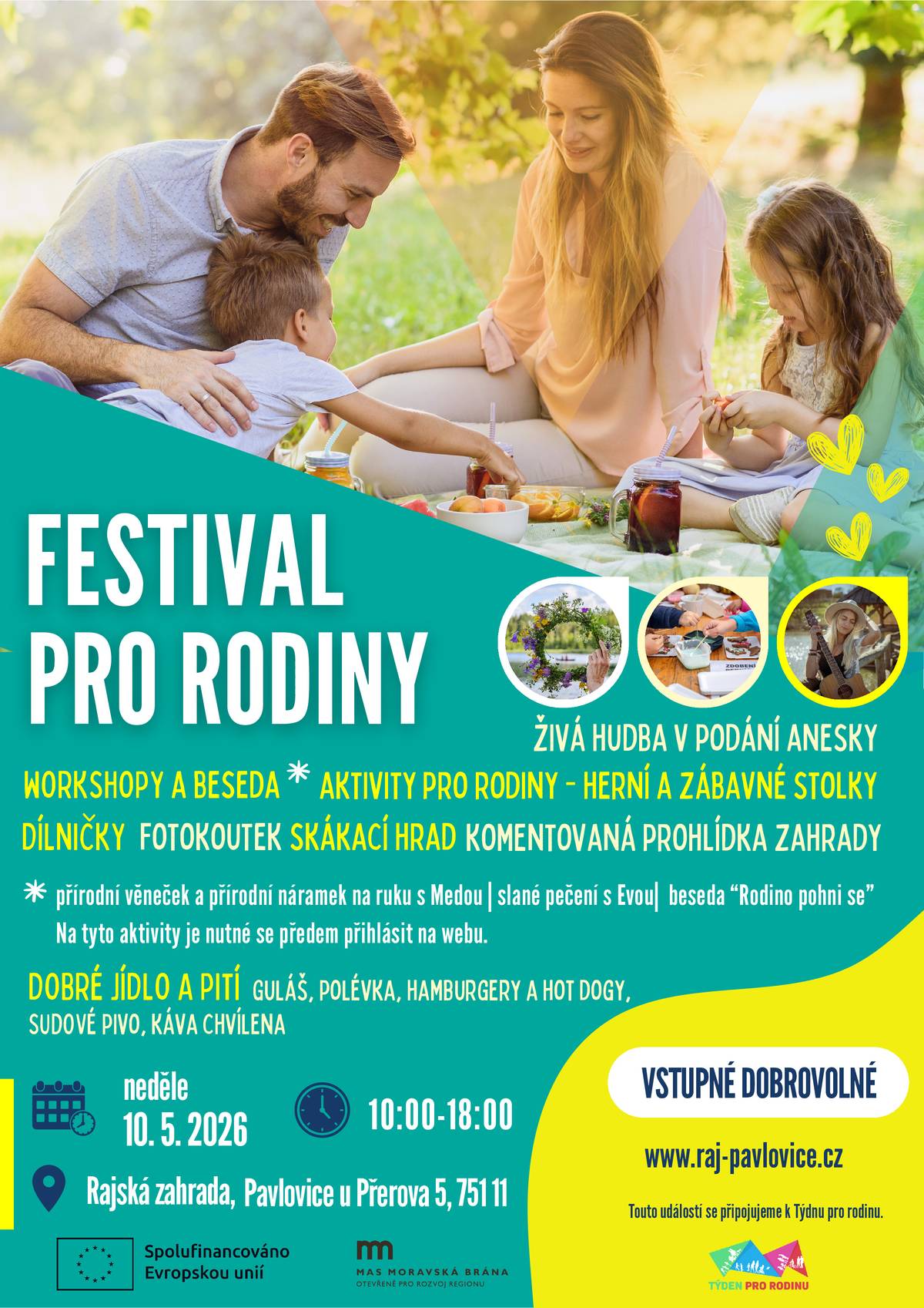 Bližší informace naleznete zde: https://www.raj-pavlovice.cz/