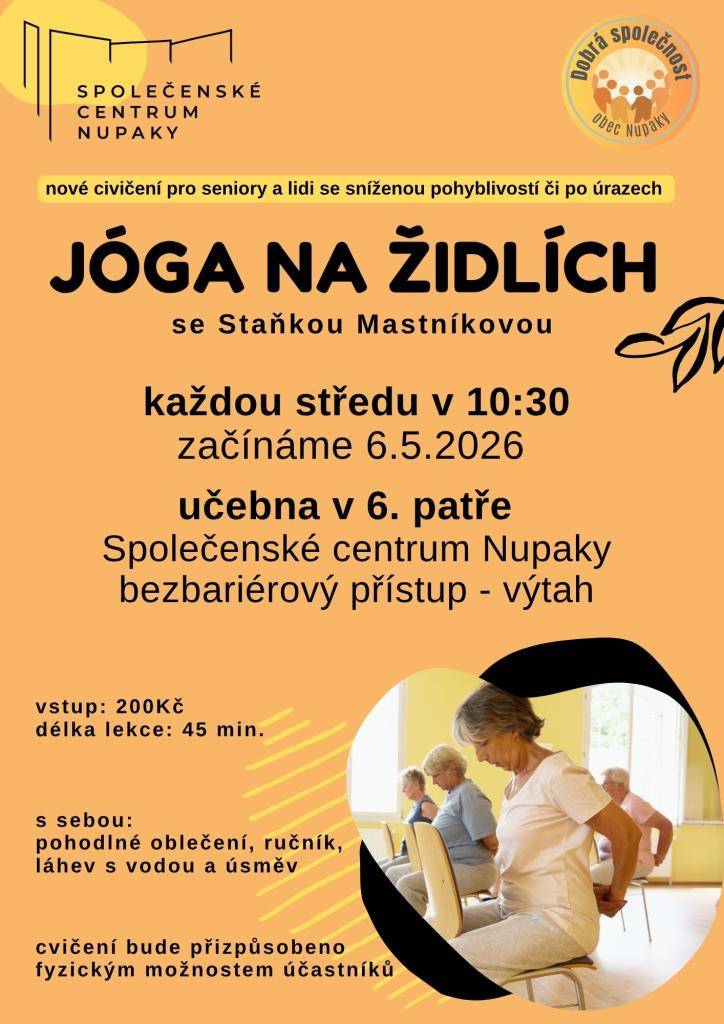 Nové cvičení pro seniory a lidi se sníženou pohyblivostí či po úrazech