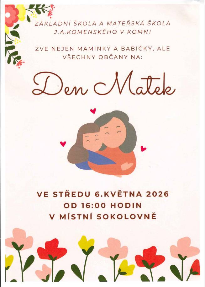 ve středu 6.5. 2026 v 16:30 hod.