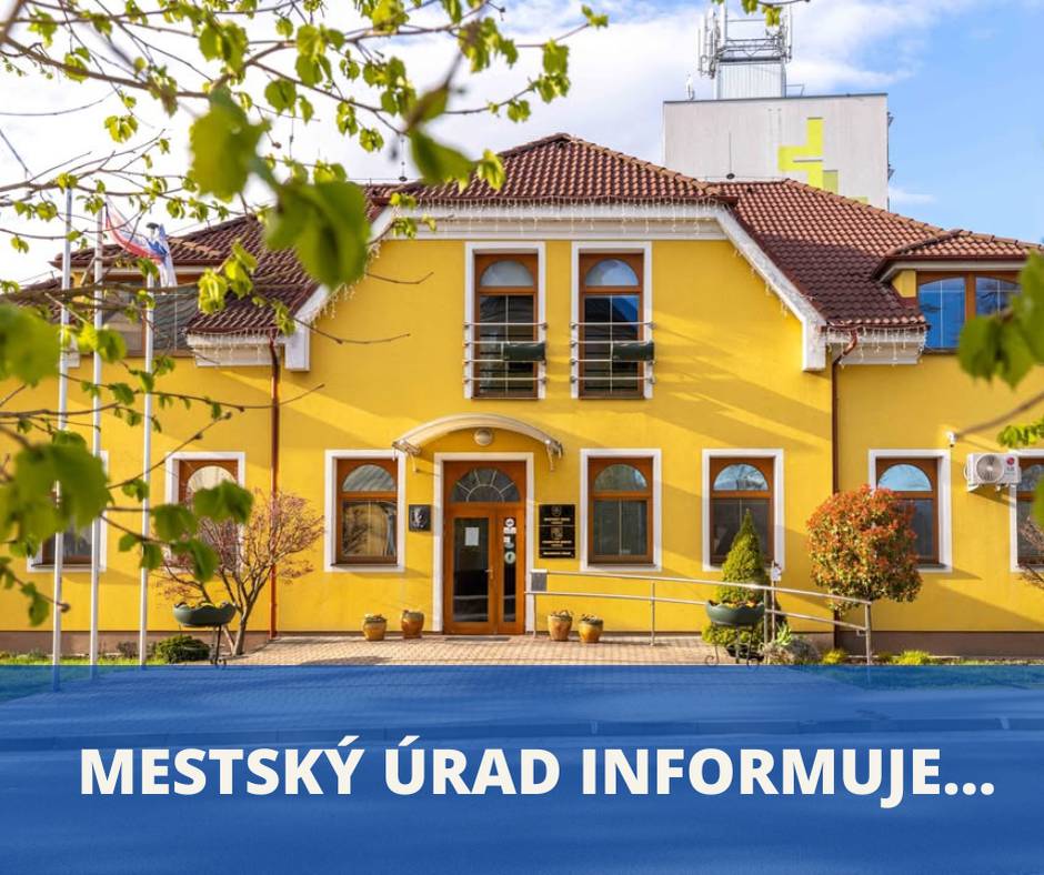 📢 Piatok 8.5.2026....  Mestský úrad v Nemšovej, Zberný dvor v Ľuborči, Regionálne centrum zhodnocovania BRO (kompostáreň) a  Mestská knižnica  ‼️...budú zatvorené...   📢Sobota 9.5.2026... Zberný dvor v Ľuborči - otvorený - 9:00 - 15:30 h. Kompostáreň - otvorená - 10:00 - 14:00 h.