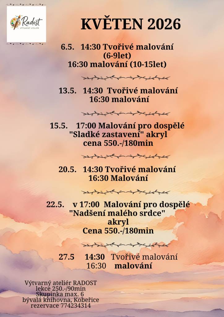 akce na měsíc květen.