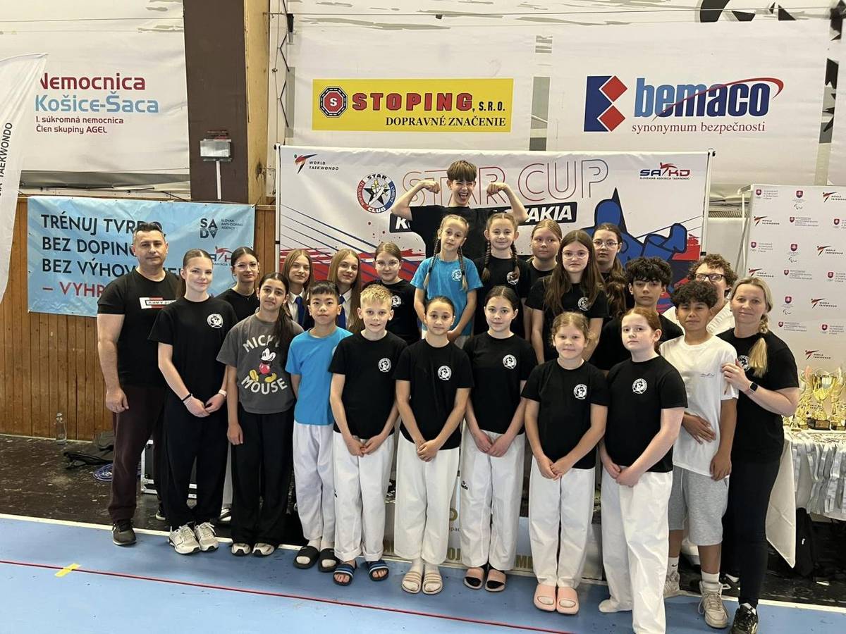 Hnúšťa, 5.5.2026 - Dňa 25.4.2026 sa Košice stali dejiskom prvého ročníka turnaja STAR CUP 2026 , na ktorom sa v disciplínach poomsae (súťažné zostavy ) a športový zápas zúčastnili kluby z celého Slovenska .