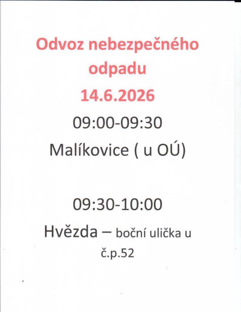 Odvoz nebezpečného odpadu