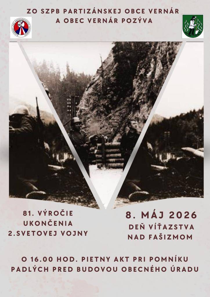 ZO SZPB partizánskej obce Vernár a obec Vernár pozýva ...