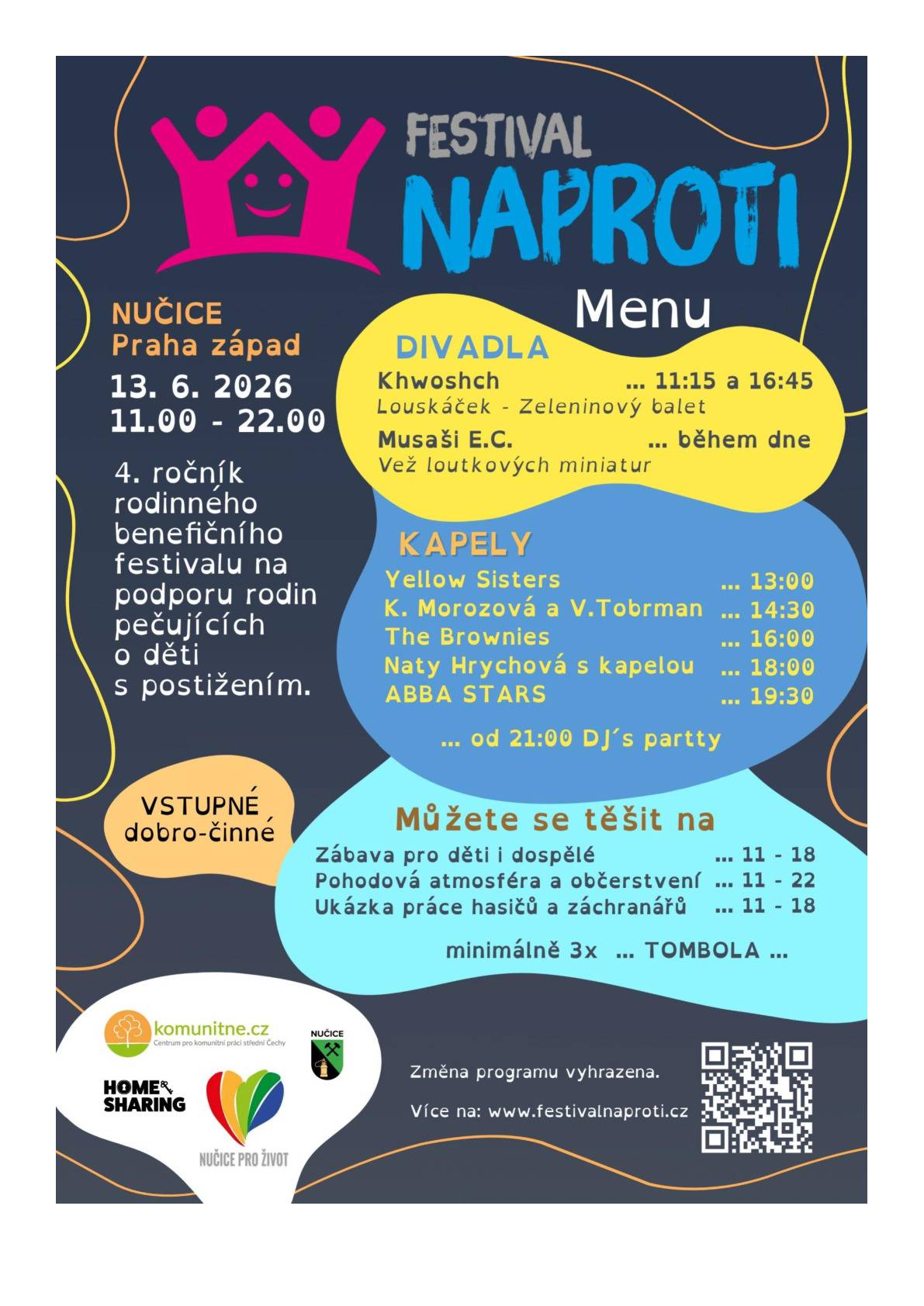 Festival  Naproti - Nučice 13. 6. 2026