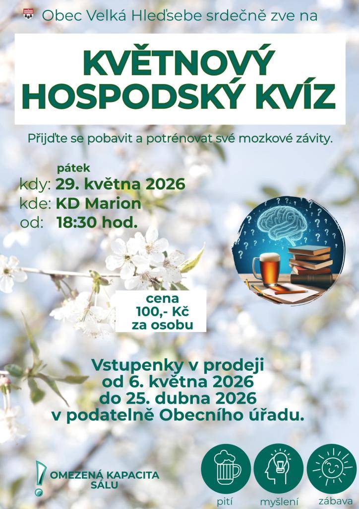 29. května 2026 od 18:30 hod. v KD Marion.