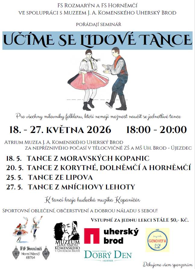 Učíme se lidové tance 18.-27.5.2026