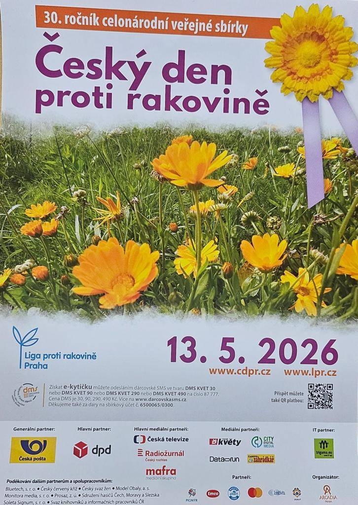 Podpořte naši sbírku odesláním dárcovské SMS a získejte kytičku. Můžete přispět částkou 30, 90, 290 nebo 490 Kč a pomoci tak dobré věci.