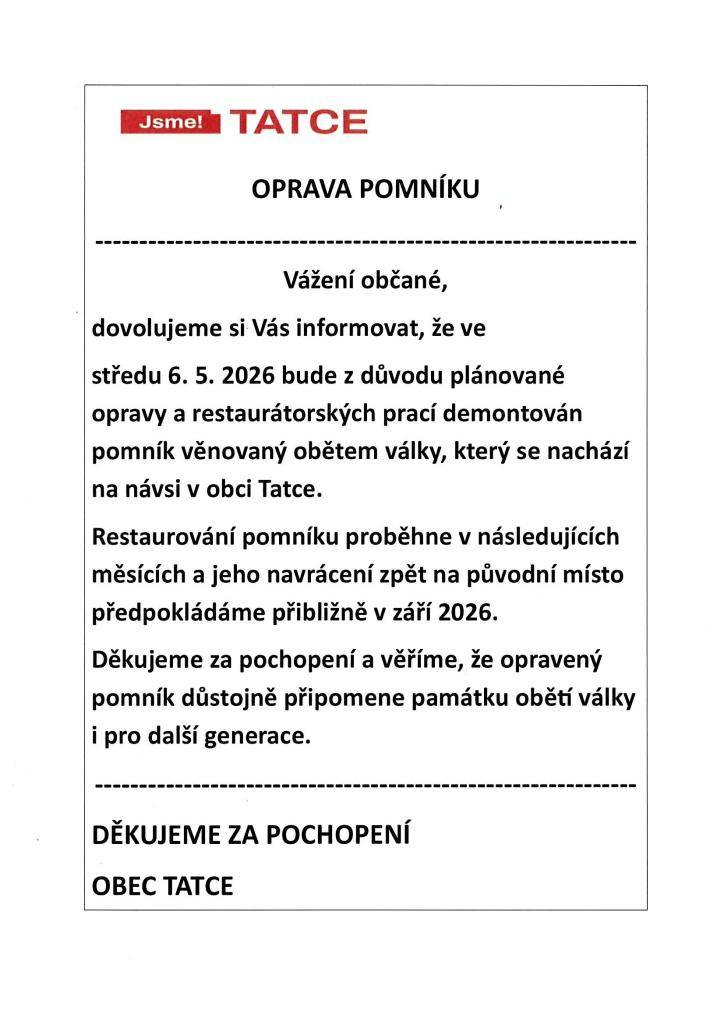 oprava pomníku