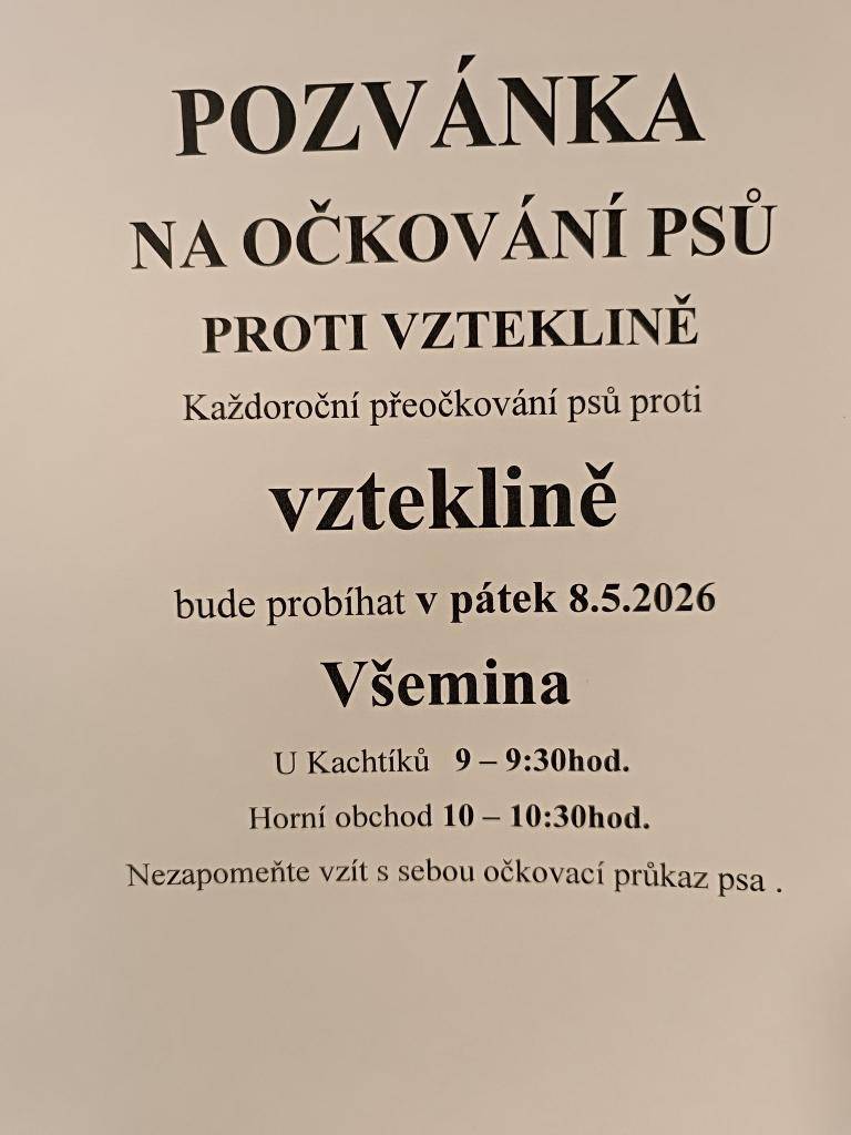 OČKOVÁNÍ PSŮ