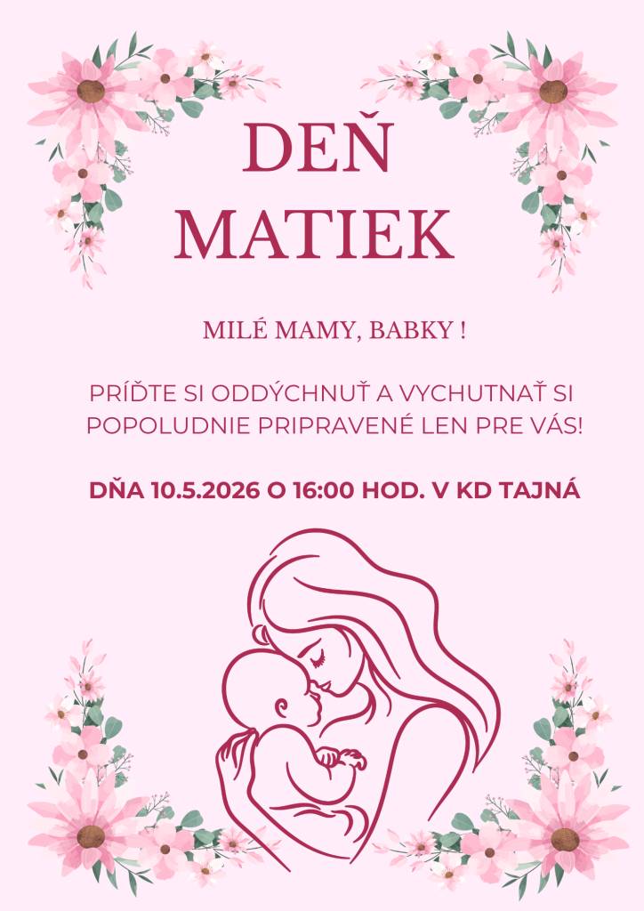 Milé mamičky a babičky!
