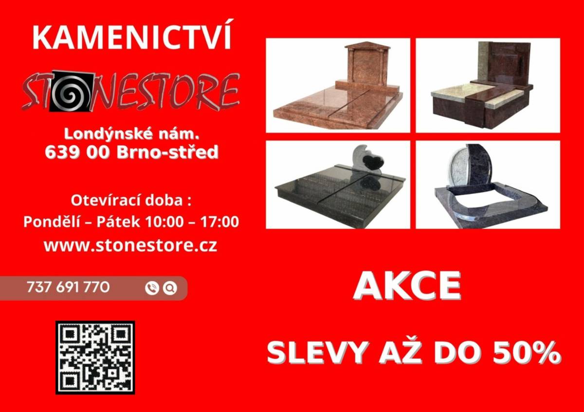 Londýnské nám., Brno  Otevírací doba je od pondělí do pátku od 10:00 do 17:00