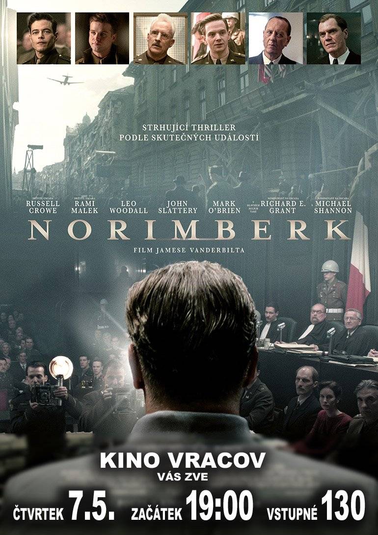 🎬Kino Vracov - Norimberk - 7. 5. 2026🍿🥤 MKK Vracov zve příznivce filmů na historické drama Norimberk, a to ve čtvrtek 7. 5. 2026 od 19.00 v kinosále kulturního domu ve Vracově. Film je v původním znění s titulky. Vstupné je 130 Kč. Občerstvení je zajištěno.   ☕🥐🍯Férová snídaně - 9. 5. 2026🍓🍎 Skautský oddíl Andromeda Vracov Vás zve na Férovou snídani - komunitní piknik na podporu FAIRTRADE, který se uskuteční v sobotu 9. 5. 2026 od 10.30 na nové skautské klubovně u stadionu. Přineste něco dobrého na společný stůl, ideálně z fairtradových, bio nebo lokálních surovin, a užijme si společně příjemné dopoledne.   🚂🏰Provozní den Železnice 600 - 10. 5. 2026 Kolektiv Železnice 600 Vás srdečně zve na svůj provozní den v neděli 26. 4. 2026 od 14.00 do 18.00 v areálu ulice Dubová. Děti se mohou těšit na svezení vláčkem, skákací hrad, houpačky a mnoho dalšího. Občerstvení je zajištěno. Ověření konání akce a více info na www.zeleznice600.cz   🎟️🕊️ Duchem proti své vůli - divadelní představení - 15. 5. 2026 MKK Vracov si pro Vás připravilo divadelní duchařskou komedii Duchem proti své vůli v pátek 15. 5. 2026 od 19.00 v kinosále kulturního domu ve Vracově. V hlavních rolích se Vám představí Dana Homolová, Jaromír Nosek, Ivana Jirešová a Jakub Zindulka. Vstupné je 300 Kč. Předprodej vstupenek je ve vracovském infocentru.