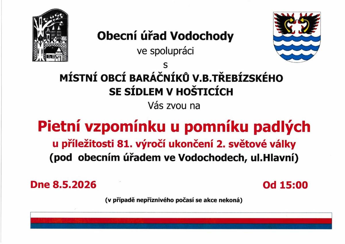 Pietní vzpomínka u pomníku padlých
