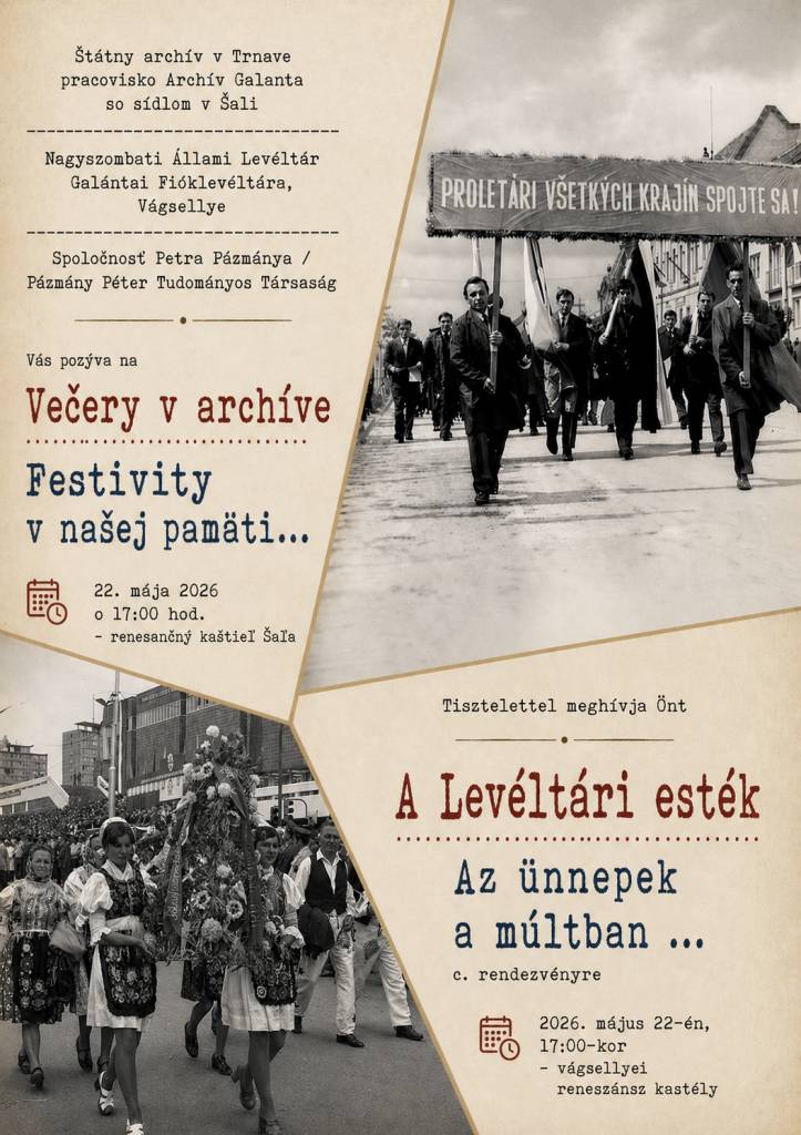 Večery v archíve - Levéltári Esték