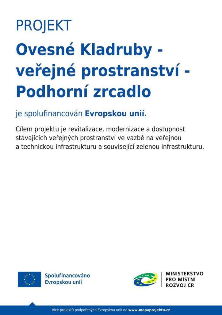 Ovesné Kladruby - veřejné prostranství - Podhorní zrcadlo
