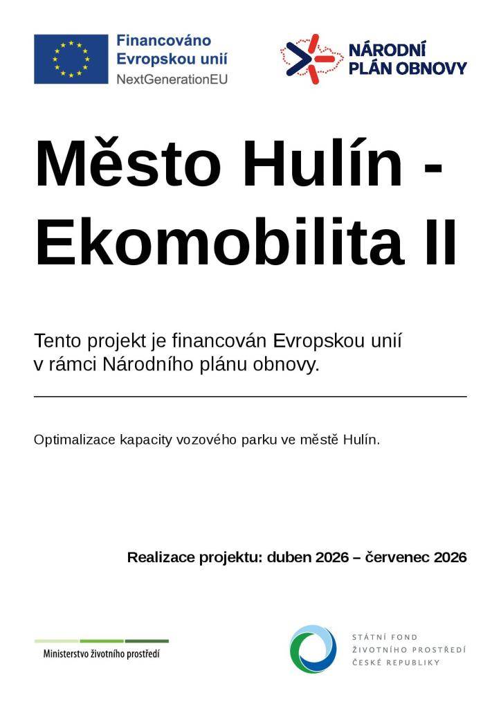 Realizace projektu: duben 2026 – červenec 2026