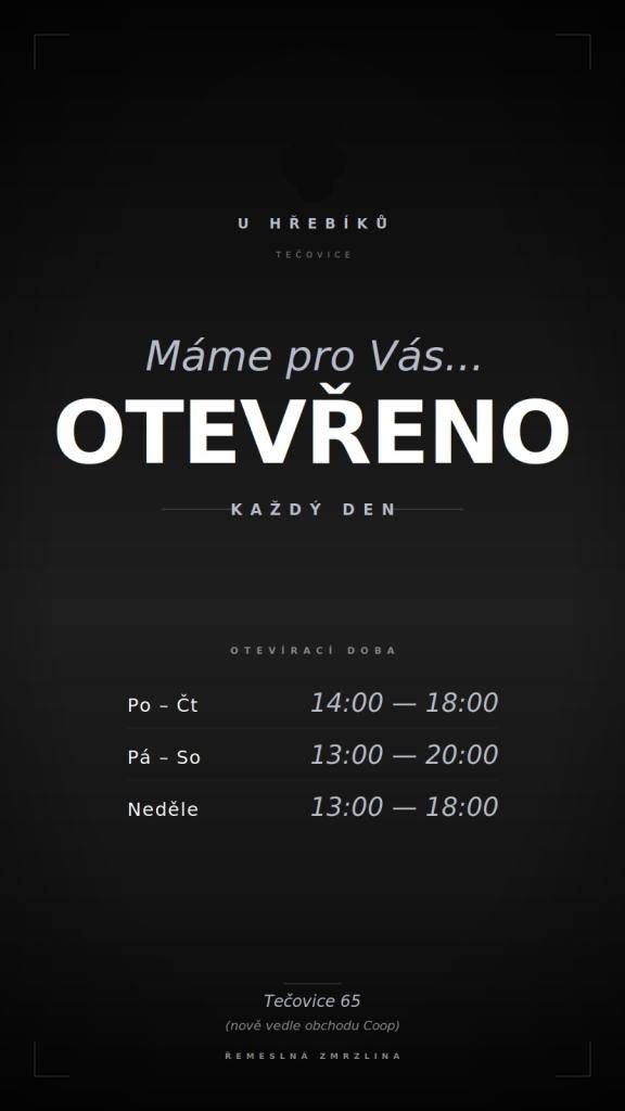 Zmrzlinová sezóna je v plném proudu — máme pro Vás otevřeno každý den!  Stavte se na řemeslnou zmrzlinu z více než 85 příchutí — od klasik jako vanilka a čokoláda až po novinky typu Dubajská nebo Dračí ovoce.