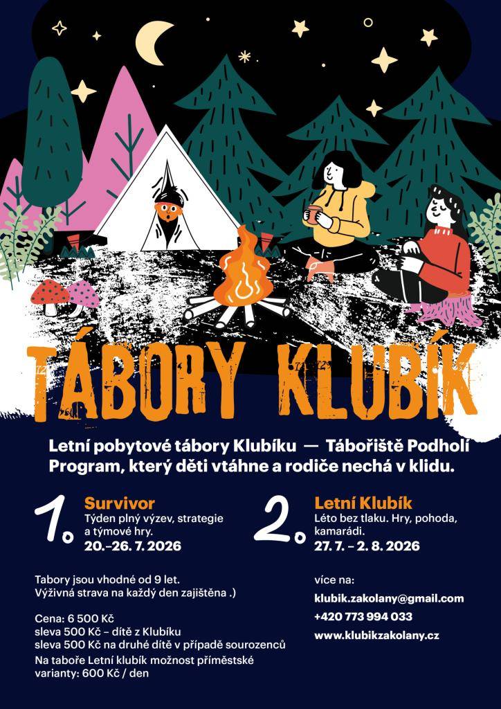 Letní tábory Klubíku v Podholí