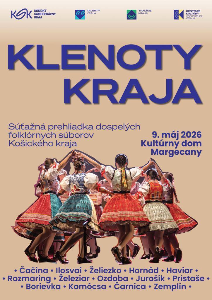 Pozývame Vás na súťažnú prehliadku dospelých folklórnych súborov Košického kraja