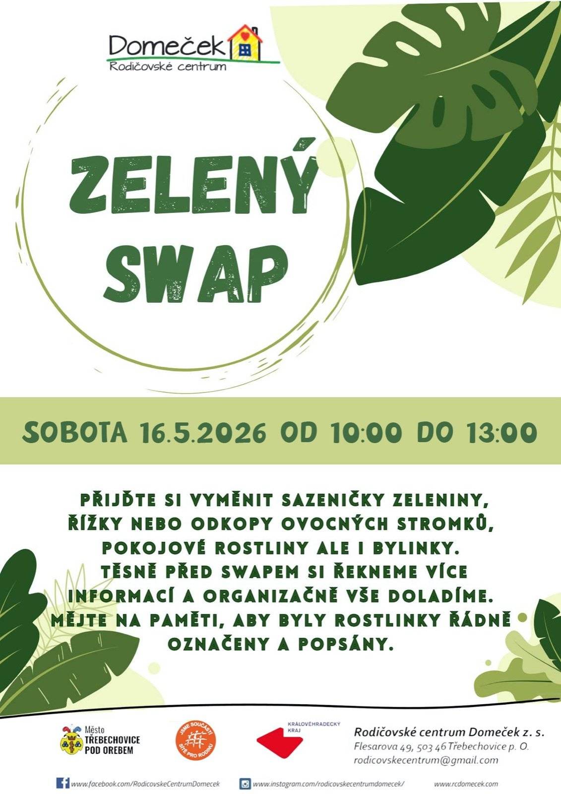Zelený swap v RC Domeček