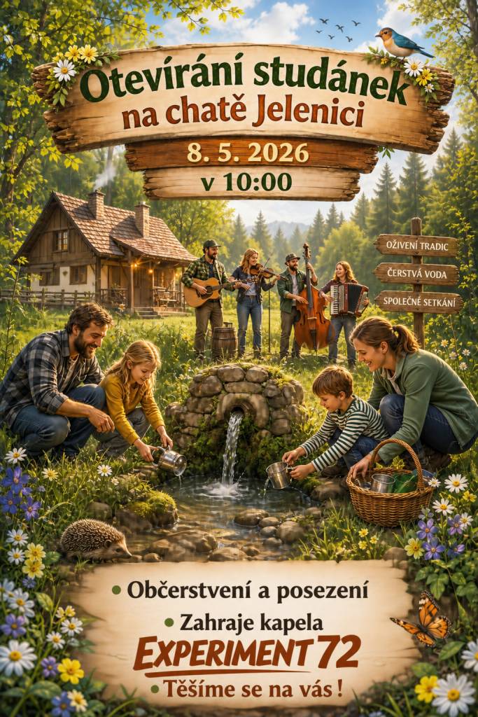 Otevírání studánek na chatě Jelenici 8. 5. 2026