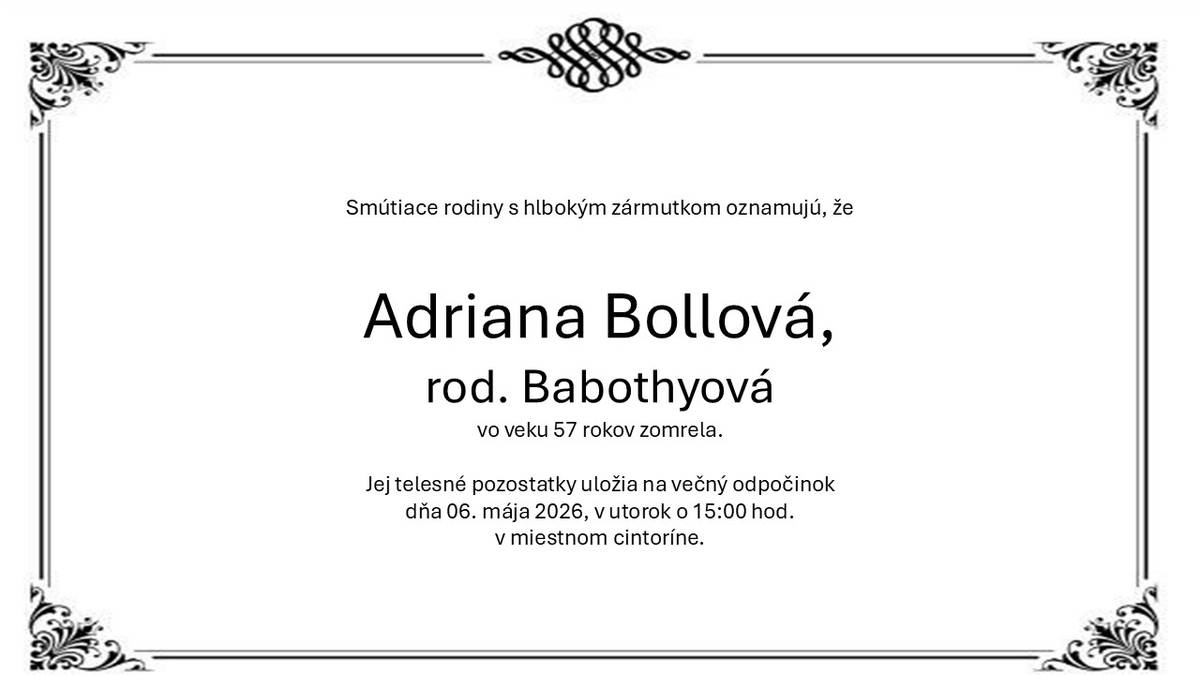 zverejnené so súhlasom rodiny