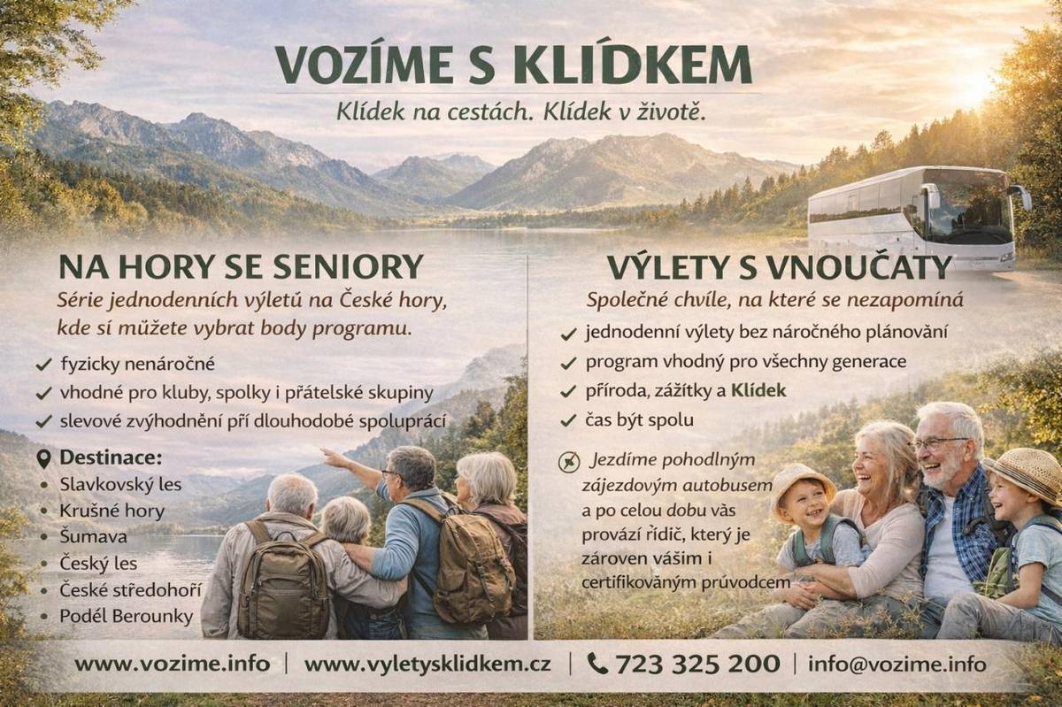 Milí naši senioři, pokud přemýšlíte, kam vyrazit na parádní výlet, nebo hledáte nápad, jak prožít nezapomenutelné chvilky se svými vnoučaty, máme pro vás tip!