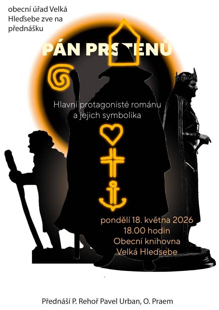 18. května 2026 od 18 hodin v obecní knihovně. Vstup zdarma.