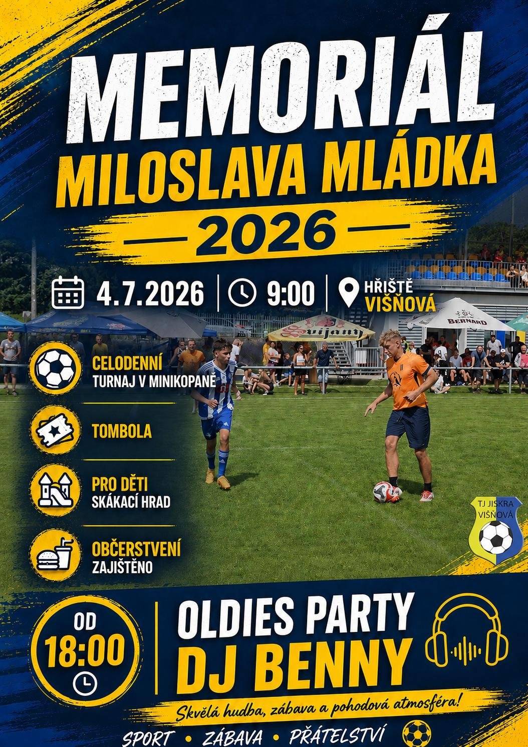 fotbalové hřiště TJ Jiskra Višňová