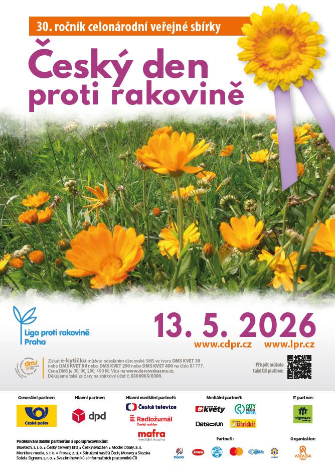 Žáci naší školy se i letos zapojí do Český den proti rakovině. Ve středu 13. května budou pomáhat s prodejem tradičních kytiček. Svou účastí podpoří prevenci, informovanost i pomoc lidem, kteří se potýkají s onkologickým onemocněním. Děkujeme všem, kteří se do sbírky zapojí a podpoří dobrou věc.