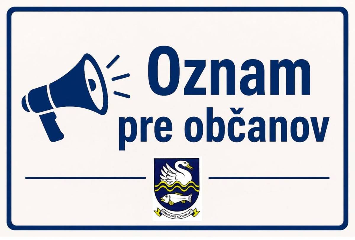 Obec Adamovské Kochanovce oznamuje občanom, že si od dnešného dňa môžu na obecnom úrade prevziať daňové rozhodnutia na rok 2026.