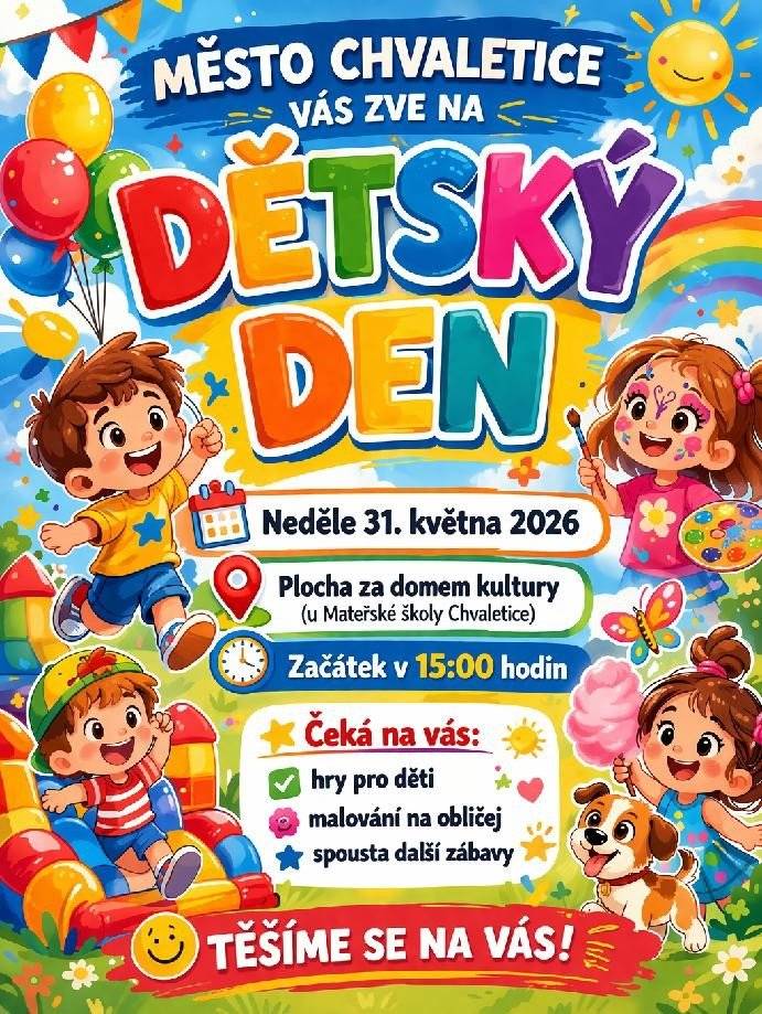 DĚTSKÝ DEN v neděli 31.5.2026