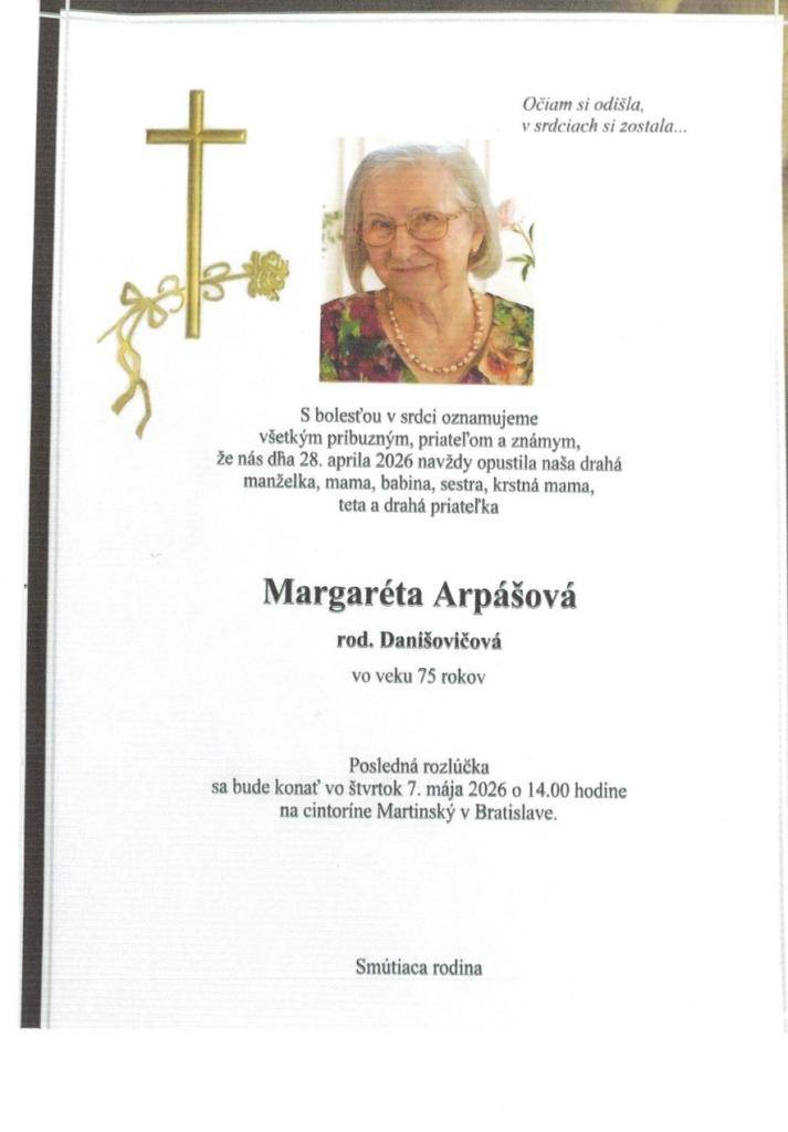 Smútočné oznámenie