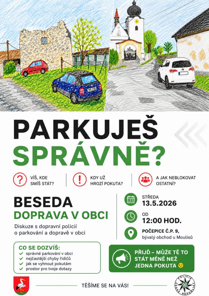 Parkuješ správně? Beseda s dopravní policií 13.5.2026