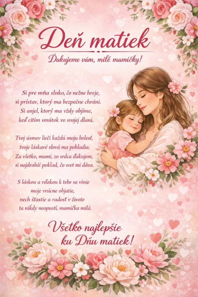Pri príležitosti Dňa matiek si s úctou pripomíname všetky mamy, staré mamy a ženy, ktoré svojou láskou, trpezlivosťou a starostlivosťou vytvárajú domov plný tepla a porozumenia. Želáme vám pevné zdravie, veľa radosti, spokojnosti a lásky v kruhu vašich najbližších.    Praje Obecný úrad Kluknava
