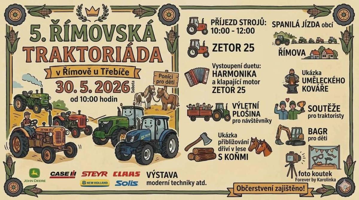 30.5.2026 od 10 hodin v Římově u Třebíče