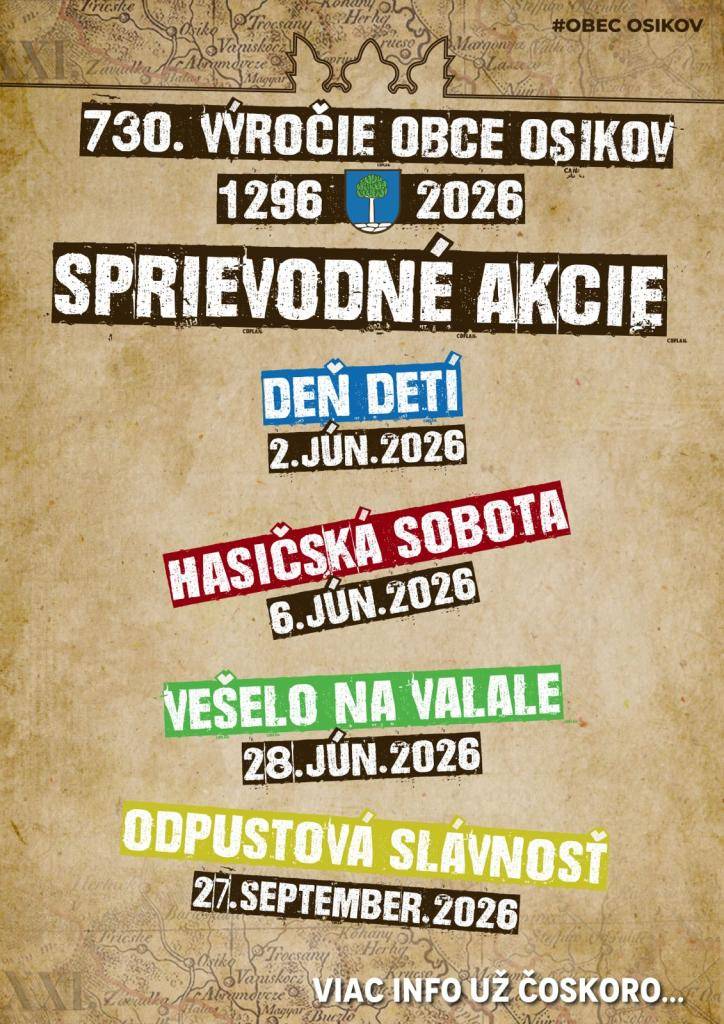 Pri príležitosti 730. výročia obce sa uskutočnia rôzne sprievodné akcie, ktoré prinesú zaujímavé podujatia a aktivity pre obyvateľov aj návštevníkov.