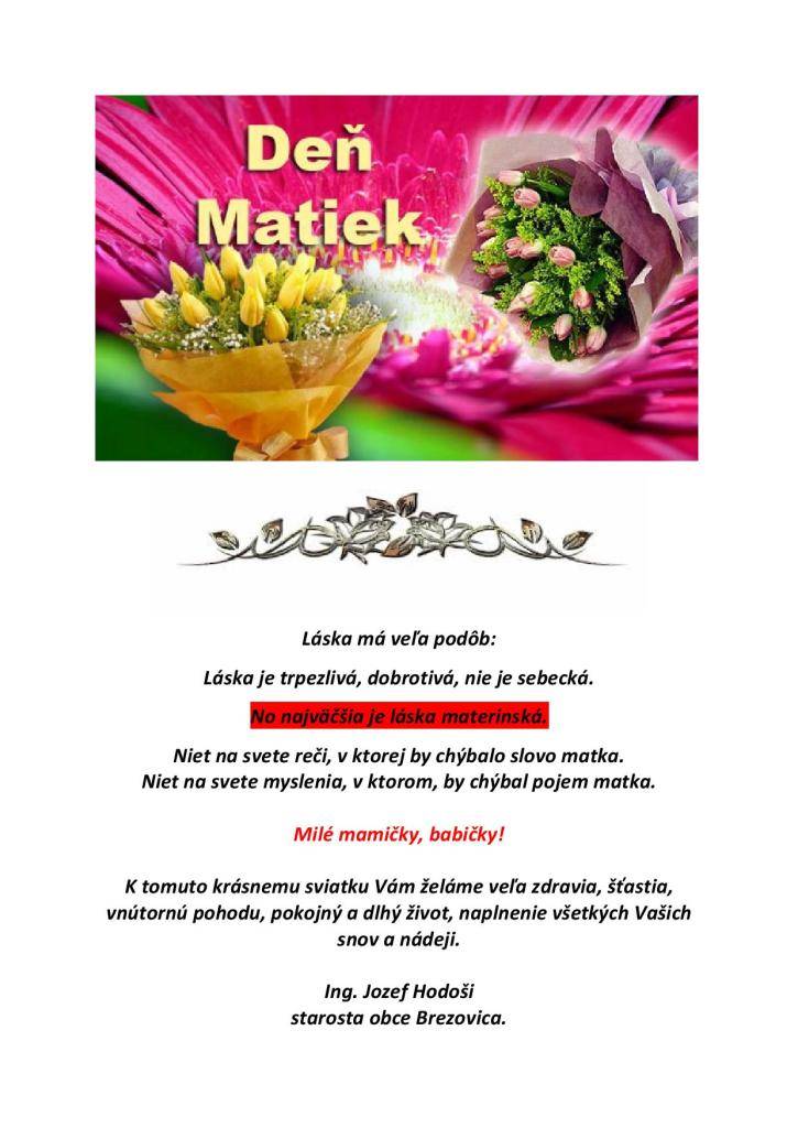 Deň Matiek