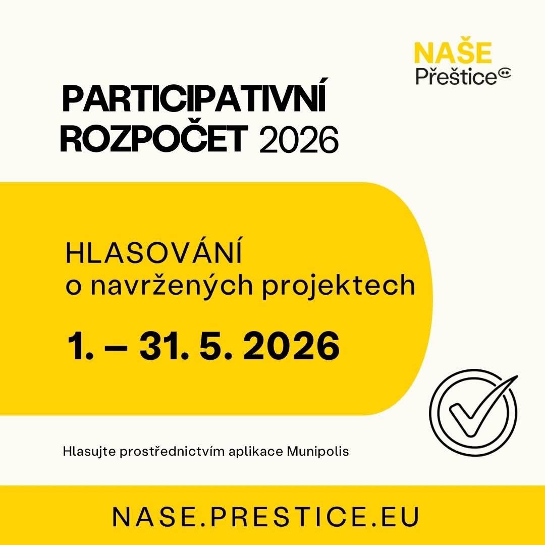 Rozhodněte o tom, co se ve městě stane 😉 Hlasujte do 31. května. V hlasování každý může využít ✅ 2 kladné hlasy a udělit 🚫 1 záporný hlas. V anketě je letos zařazeno 🗂️ 6 projektů, které splnilo podmínky.  📌Hlasujte ZDE: https://www.munipolis.cz/app/anketa/nase-prestice-2026