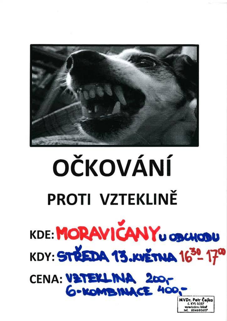 Informace pro jednotlivé obce na přiložených plakátech
