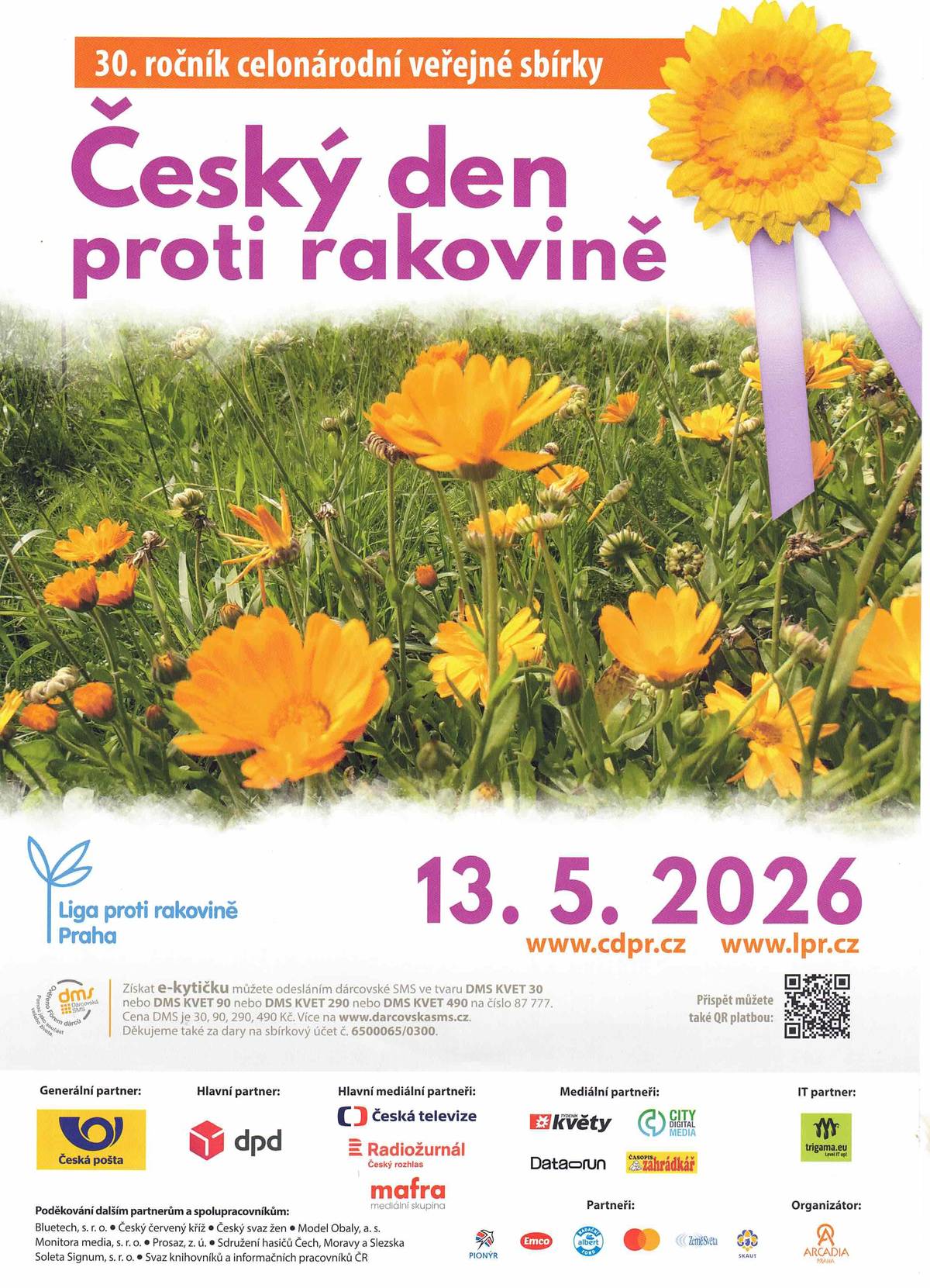 Pokud byste chtěli přispět zakoupením kytičky za Kč 20,-, tak je to  možné i na obecním úřadě.