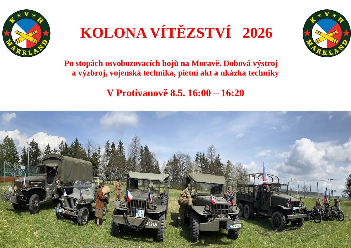 Vážení občané, přijďte si společně s námi připomenout Den vítězství.
